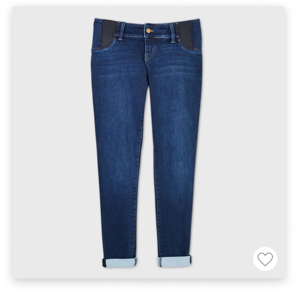 Isabel Maternity by Ingrid & Isabel Blue Ankle Cropped Jeans